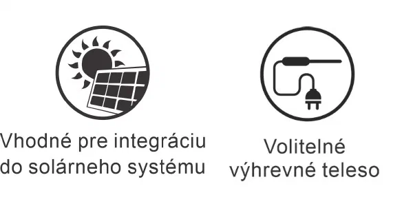 Suitable for integration with a solar system and an optional electric element
