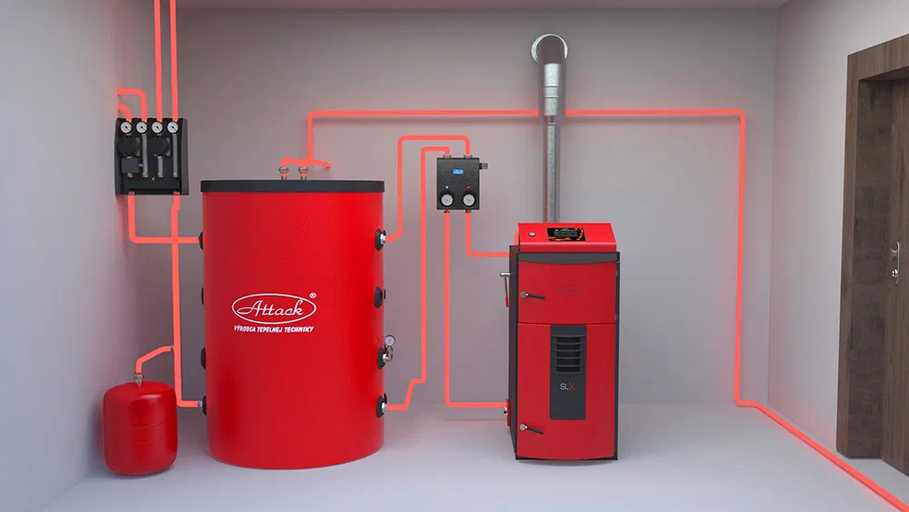 Illustration of an overheated heating circuit
