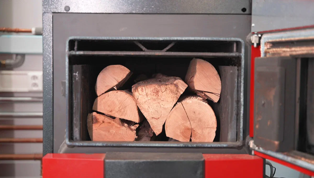 Lighting an ATTACK SLX wood boiler again