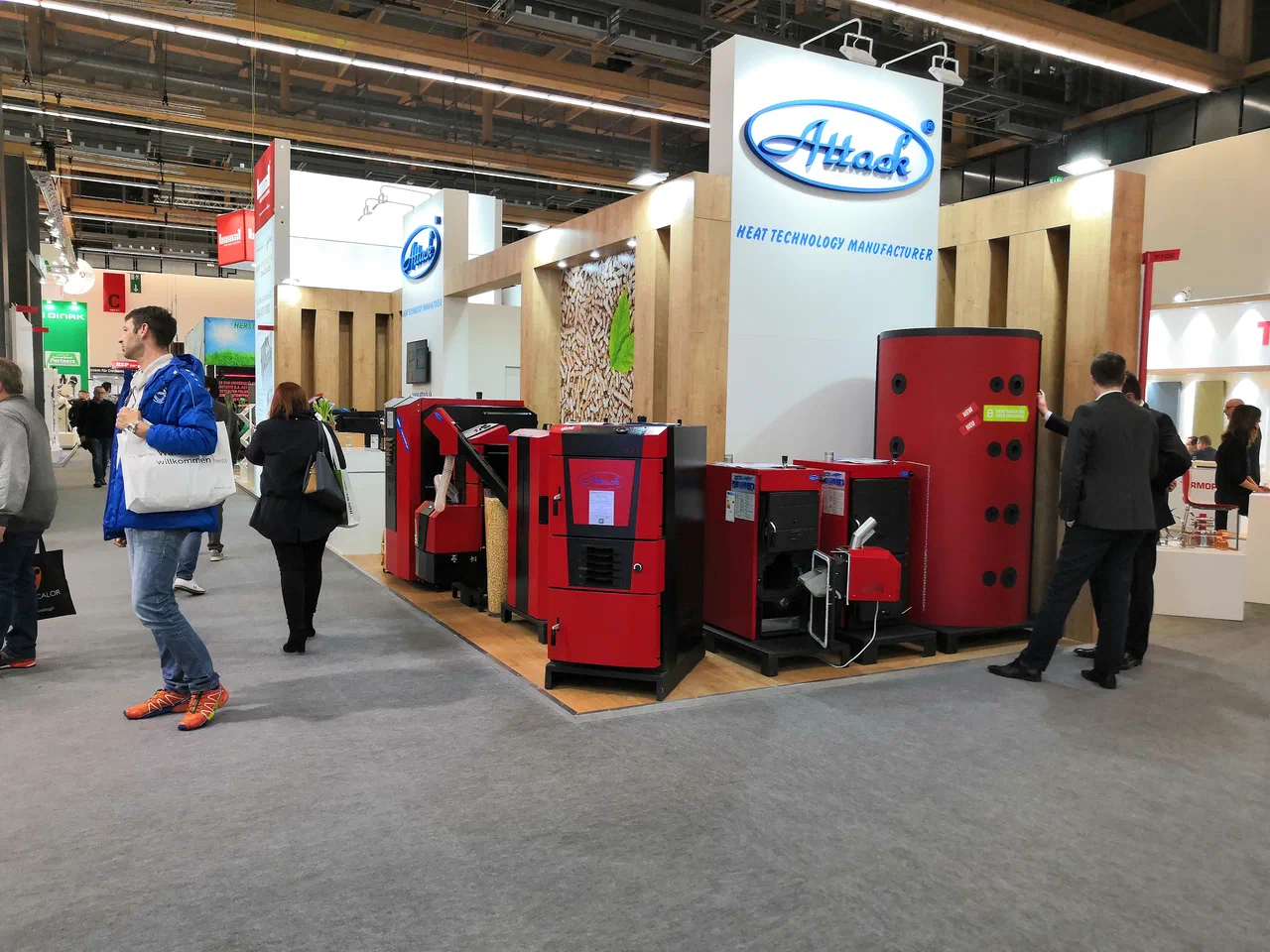 ATTACK · meeting with visitors at the exhibition