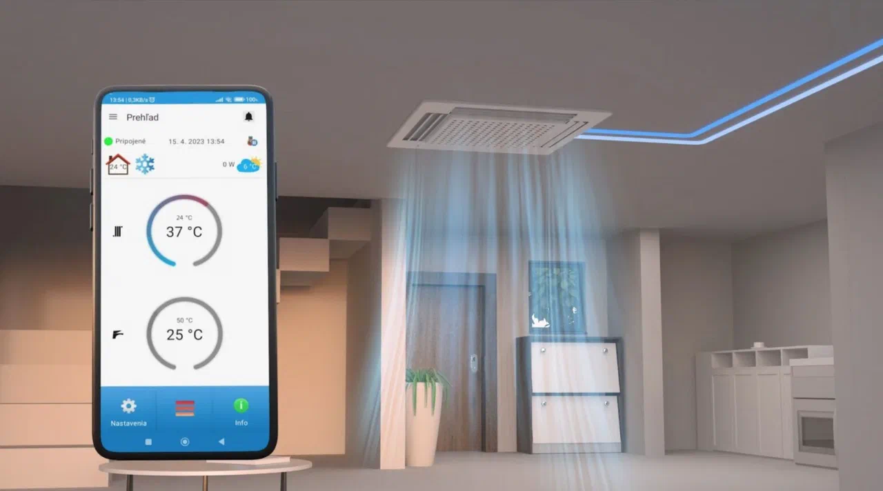 ATTACK Heating mobile app in cooling mode