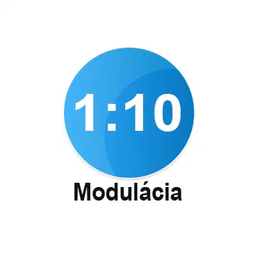 1:10 output modulation