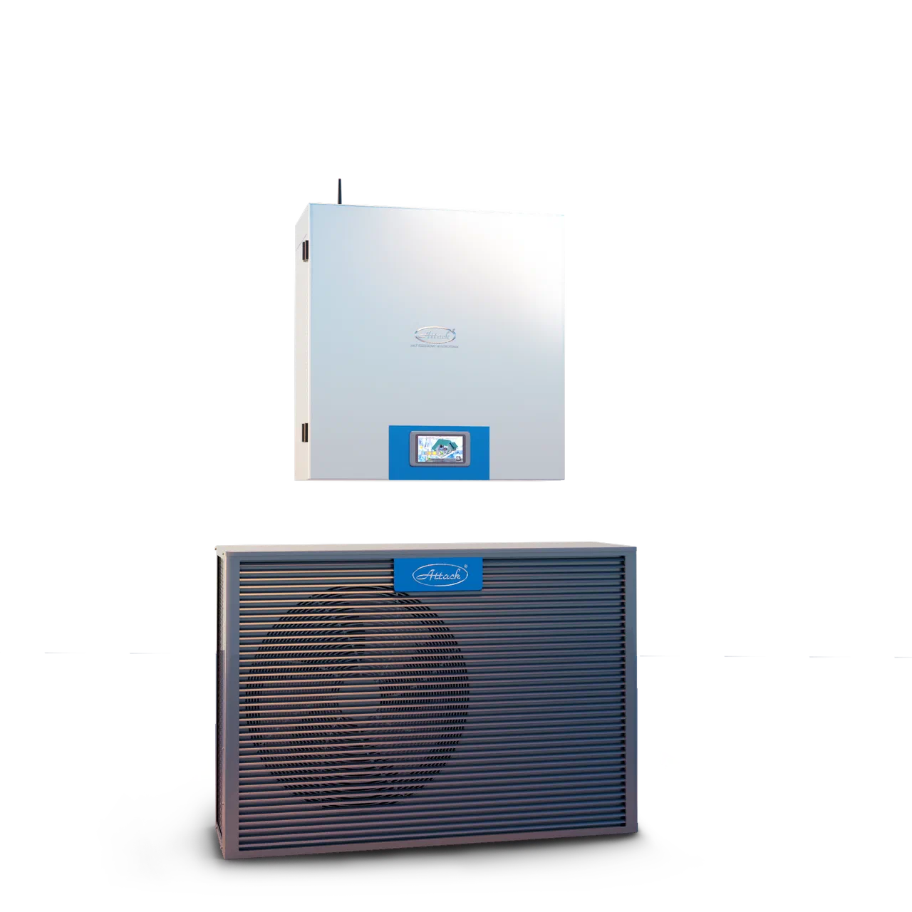 ATTACK Inverter R32 heat pump system with indoor and outdoor units