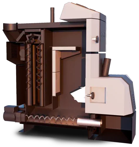 Cutaway view of the ATTACK PELLET 30 AUTOMATIC Plus with marked components