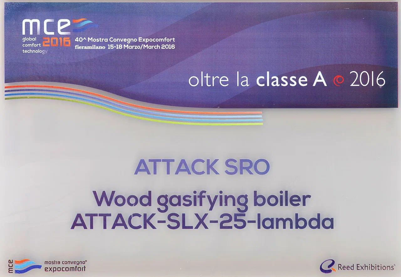 ATTACK SLX Lambda · award certificate