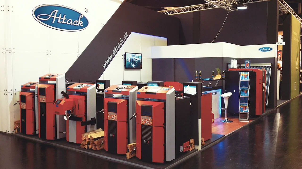 ATTACK · boiler exhibition stand