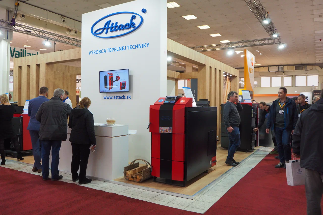 ATTACK · boilers at the trade fair