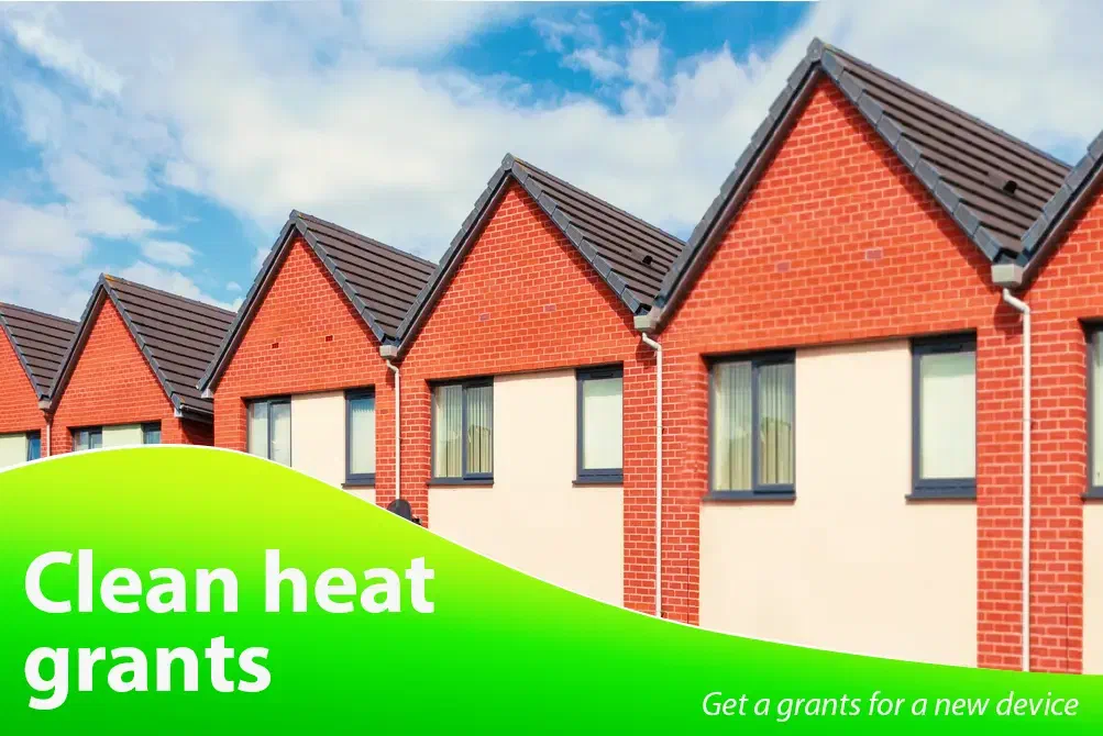 Clean heat grants for a new heating device