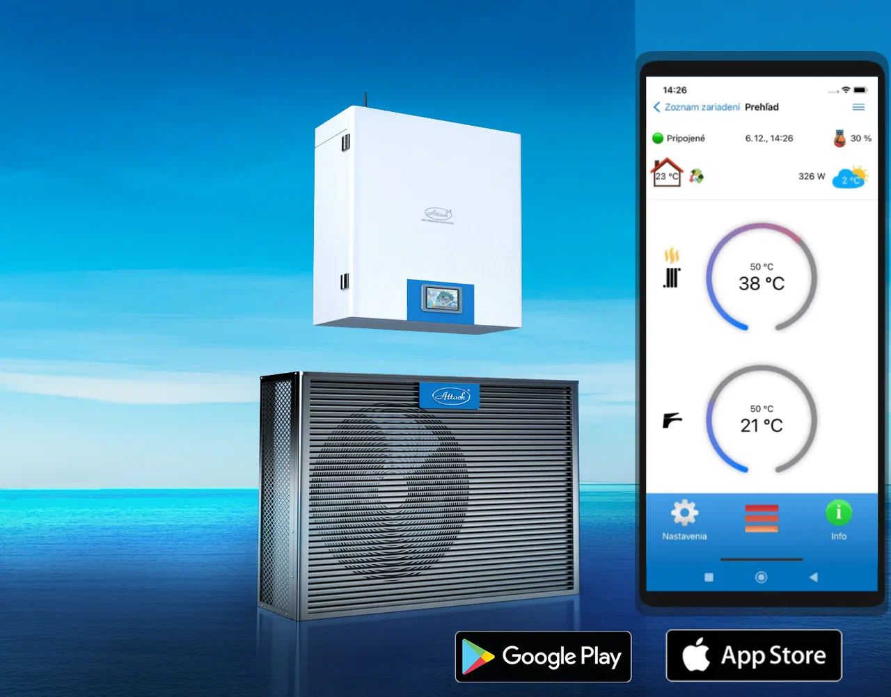 ATTACK Heating mobile app